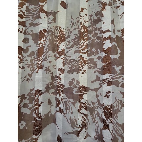 Givenchy for Chesa Vintage Button Down Shirt Ivory Brown Small - Picture 6 of 8